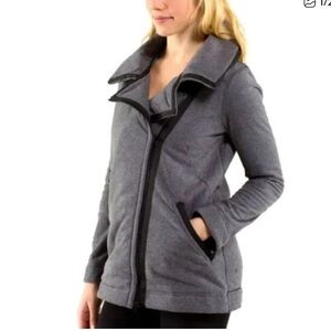 Lululemon Grey Fleece Jacket Zip Up Shacket